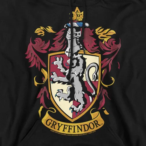Vista 2 de Trevco Harry Potter Gryffindor Crest - Sudadera con capucha unisex para adultos