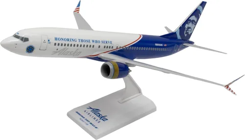 Vista 10 de Daron SkyMarks Alaska 737-900 Veteranos Avión 1/130 (SKR917)