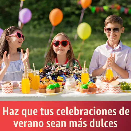 Vista 4 de Paquete variado de dulces de chocolate, dulces de chocolate para fiestas, a granel, 5 libras Bolsa de surtido de dulces de chocolate mixto