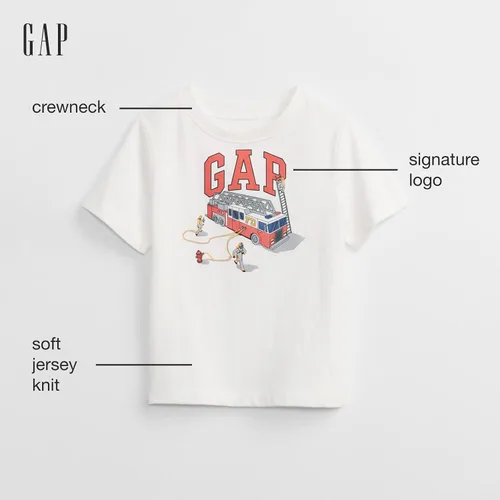 Vista 2 de Gap Baby-Boys Short Sleeve Logo T-Shirt