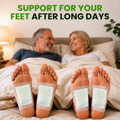 Vista 6 de Sole Serenity Foot Pads - Mineral de Zeolita, Raíz de Jengibre, Ajenjo, Vinagre de Bambú, Spa para Pies con Pies Adoloridos (Paquete de 2)