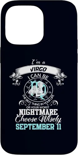 Vista 21 de Virgo Zodiac Sign Astrology Horoscope September 11 Birthday Case for iPhone 17