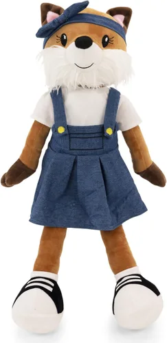 Vista 10 de Muñeca de Bebé Suave Plushible, Perro de 18 Pulgadas - Muñeca de Trapo de Peluche con 2 Conjuntos de Ropa, Mi Primer Juguete de Peluche para Niñas