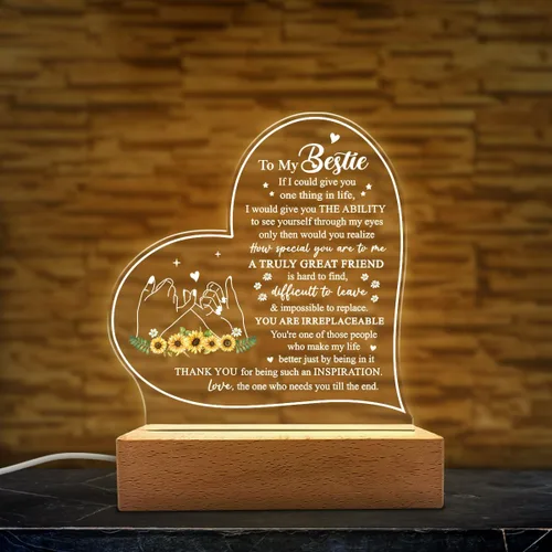 Vista 9 de SANDJEST Luz nocturna acrílica, regalos cristianos para mujeres, regalos inspiradores con versículos de la Biblia, decoración religiosa
