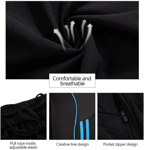 Vista 5 de Shinestone - Pantalones deportivos para hombre, para entrenamiento de fútbol, pantalones para correr, para deportes al aire libre e