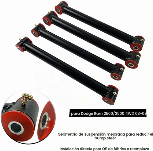 Vista 2 de BST BSSP Kit de suspensión de elevación delantera superior e inferior de 2-3 pulgadas, reemplazo de brazos de control para DODGE RAM 2500/3500 4WD