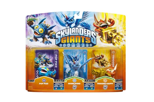 Vista 2 de Activision Skylanders Giants Triple Pack #1 Pop Fizz, Whirlwind, Trigger Happy