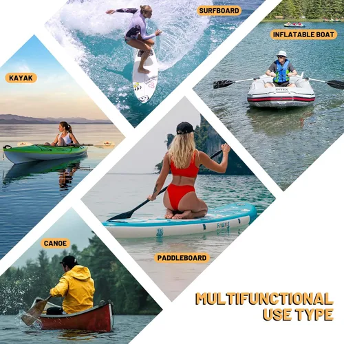 Vista 4 de FunWater Bolsa de almacenamiento de malla elástica para tabla de remo, tabla de surf, kayak, barco, canoa y rafting