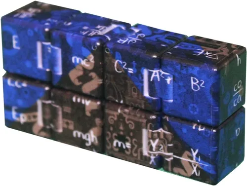 Vista 3 de Cubo infinito, cubo infinito sensorial para aliviar el autismo, Braille, fruta, bonito cubo mágico para niños y adultos, cubo de mano, alivia