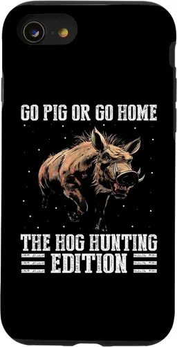 Vista 13 de iPhone 12 mini Pig Hunting Quote for Hog Exterminator and Boar Hunting Case