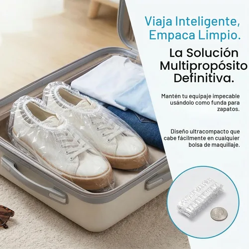 Vista 7 de MAQIHAN - 100 gorros de ducha desechables grandes – 20.5 pulgadas de plástico grueso