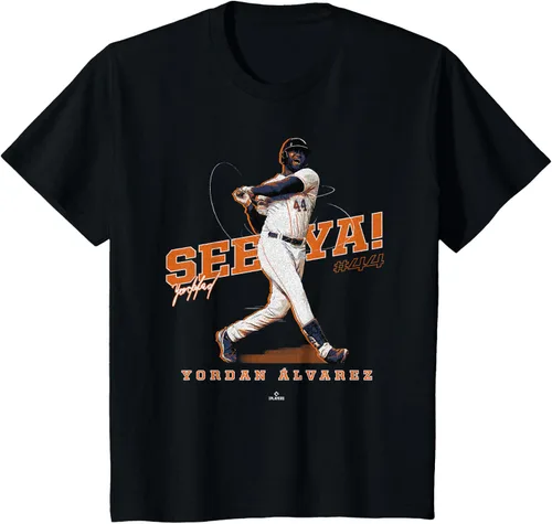 Vista 17 de See Ya! Camiseta Yordan Alvarez Houston MLBPA, Negro