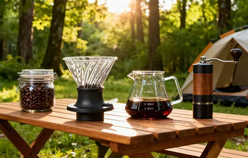Vista 3 de BeeCa Clever - Gotero de café todo en uno, cafetera de inmersión de vidrio