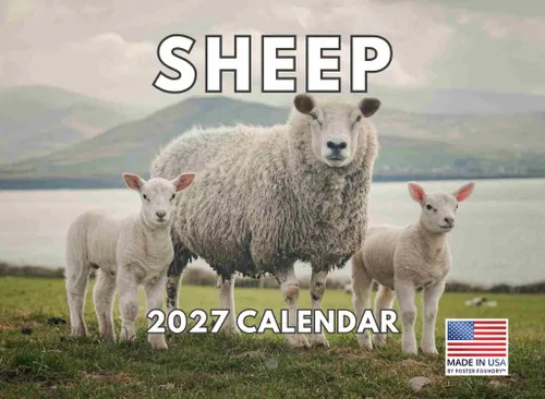 Vista 48 de Calendario mensual de pared de alpaca 2025 Fabricado en Estados Unidos