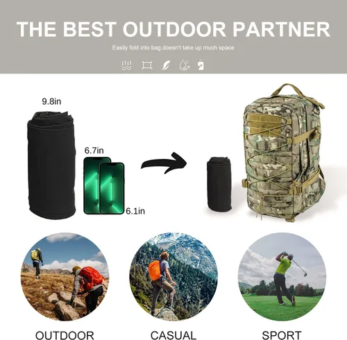 Vista 4 de Arunlluta Pantalones de senderismo para hombre, pantalones de viaje para senderismo, resistentes al agua, pantalones de trabajo para hombre