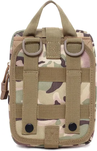Vista 4 de Bolsa Molle, Bolsa táctica de nailon 600D resistente, Bolsa de primeros auxilios EMT extraíble (solo bolsa)