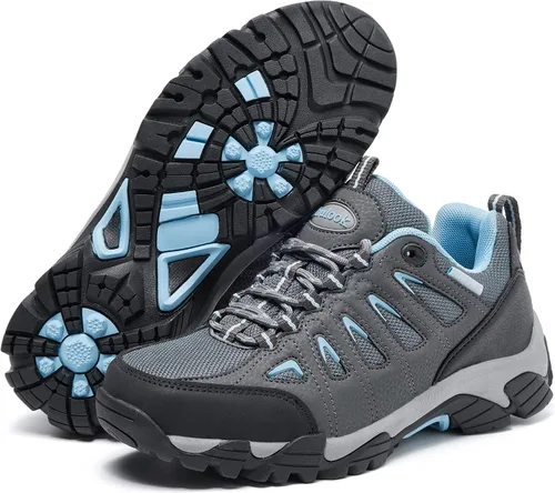 Vista 7 de SHULOOK Zapatos de senderismo para mujer Zapatos impermeables para mujer Cómodos, ligeros y antideslizantes Zapatos de senderismo para mujer