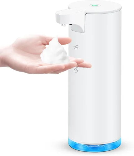 Vista 10 de Dispensador Automático de Jabón de Manos Sin Contacto: Dispensador de Jabón Espumoso de Acero Inoxidable - Dispensador de Jabón Eléctrico Sin Negro