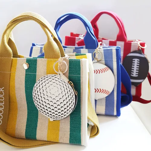 Vista 5 de Mini Momo Llavero deportivo para monedero, monedero, colgante Llavero de juego de pelota, bolsa con cremallera, lindo tenis, baloncesto, béisbol