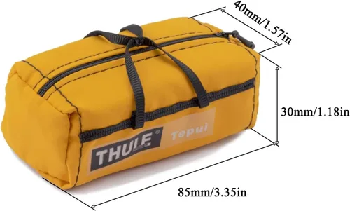 Vista 5 de Mini equipaje simulado decoración miniatura escala deportes bolsa de viaje para 1/10 RC Crawler accesorios (RC185-B01)