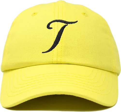 Vista 13 de DALIX Gorra de béisbol con letra T para mujer, con monograma y bordado cursivo Beige