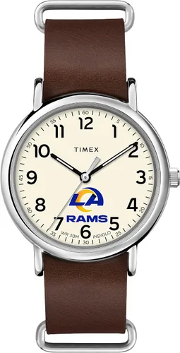 Vista 27 de Timex Tribute Correa de cuero de cuarzo NFL Weekender de 1.575 in para hombre