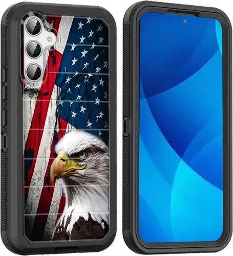 Vista 114 de Funda para Galaxy A15 5G, cuerpo completo, protección contra caídas, a prueba de polvo, resistente de 3 capas, militar, resistente, duradera