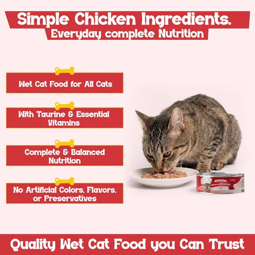 Vista 44 de Beefeaters Chicken Pate - Alimento húmedo para gatos, 3 onzas (paquete de 24 unidades), alimento húmedo para adultos con taurina, alimento húmedo