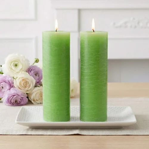 Vista 30 de Richland® Juego de 20 velas de pilar de 2 x 3 pulgadas, color marfil sin perfume