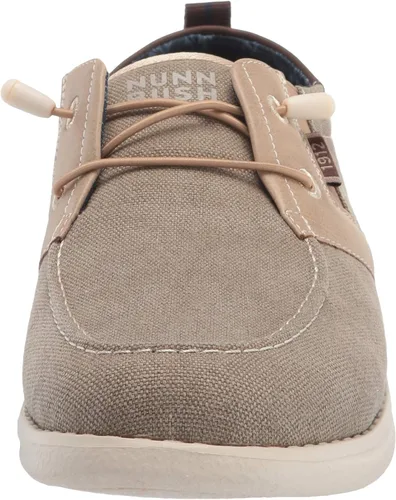 Vista 2 de Nunn Bush Brewski Moc Toe - Mocasines de lona para hombre con elástico elástico