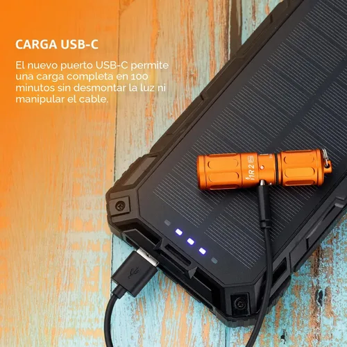 Vista 4 de OLIGHT I1R 2 Pro Eos - Linterna de llavero recargable EDC de 180 lúmenes, alimentada por batería recargable integrada con cable USB tipo C, mini luz