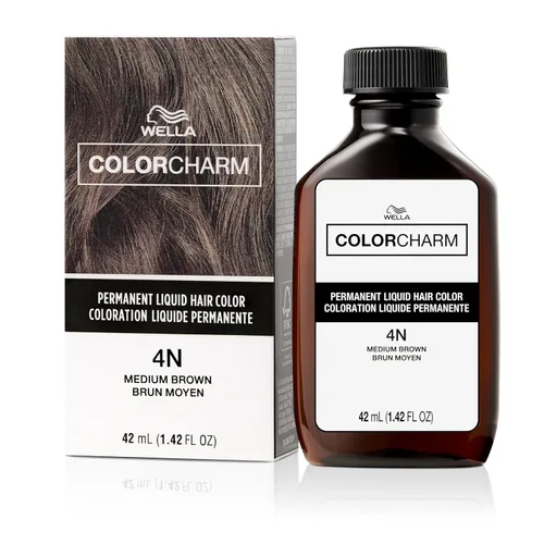 Vista 11 de WELLA Color Charm - Tinte líquido permanente para el cabello para cobertura de canas, color marrón