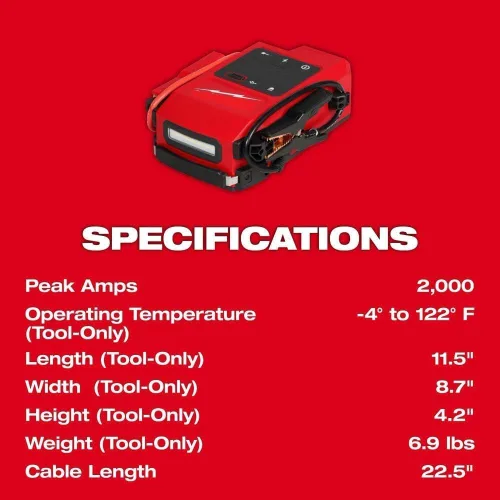 Vista 2 de para Milwaukee.d M18 Hotshot Jump Starter