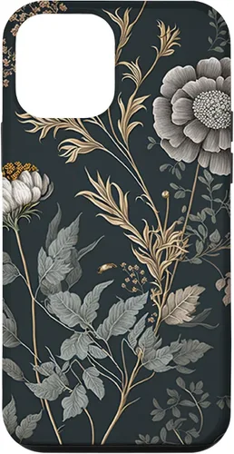 Vista 16 de iPhone 16 Cute Flowers Vintage Botánico Floral Ilustración Case