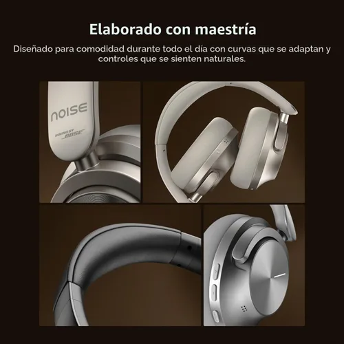 Vista 5 de Noise Master Buds Max, Sound by Bose - Auriculares inalámbricos sobre la oreja con segmento líder ANC adaptativo, ecualizador dinámico, LHDC 5.0