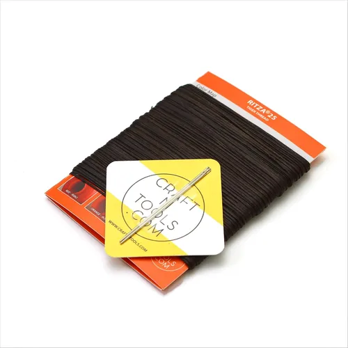 Vista 12 de Amber Glow RITZA 25 Tiger Thread for Leather Craft Hilo de tigre encerado Poliéster de 0.047 in