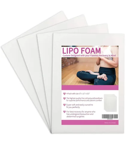 Vista 8 de Birllaid Paquete de 2 almohadillas de espuma Lipo para poscirugía, tablas de espuma Bbl después de Lipo, ayuda cuando se utilizan prendas