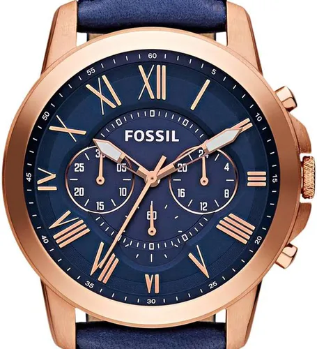 Vista 3 de Fossil Grant - Reloj cronógrafo de cuarzo de acero inoxidable para hombre Cronógrafo movimiento de cuarzo