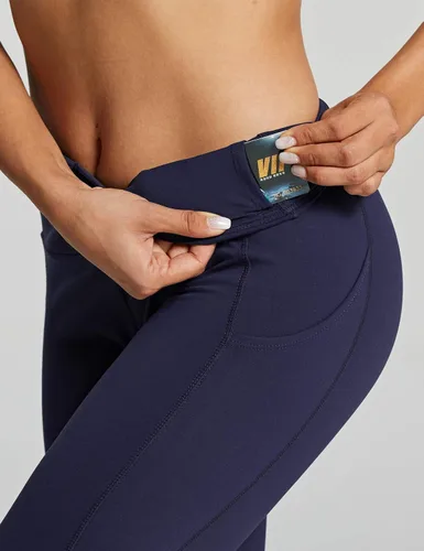 Vista 4 de ZUTY - Leggings de yoga de cintura alta de 78 de longitud con bolsillos para mujer leggings deportivos pantalones de yoga mallas para correr