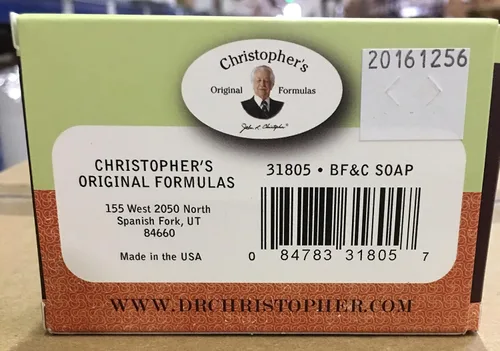Vista 3 de CHRISTOPHER'S ORIGINAL FORMULAS Jabón BF&C 3.5 oz