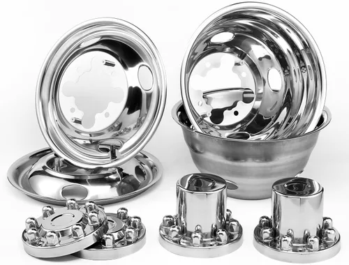 Vista 18 de 4pcs 16" pulido 304 simuladores de rueda de acero inoxidable para Sprinter Van