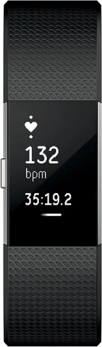 Vista 3 de 2 muñequeras Fitbit Charge de ritmo cardíaco + fitness, FB407SBKL, Negro, 1, 1