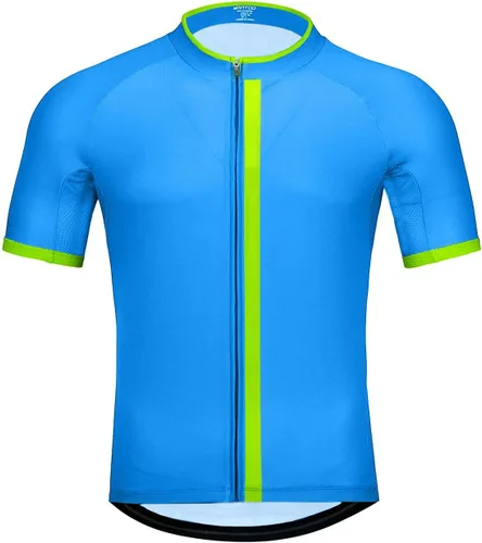 Vista 3 de wantdo Camisetas de ciclismo para hombre, camisetas de ciclismo de montaña MTB Jersey de manga corta Camisetas de ciclismo transpirable de secado