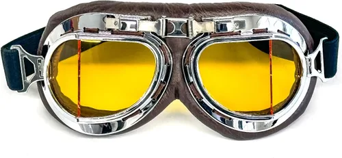 Vista 15 de CRG Sports Gafas de motocicleta estilo aviador, piloto, crucero, scooter, gafas de motocross para hombre, mujer, adulto