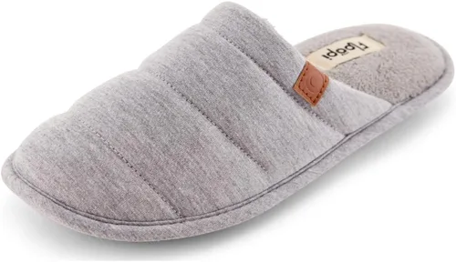 Vista 2 de Floopi Pantuflas de casa para mujer, forro superior de jersey suave, pantuflas de espalda cerrada, plantilla de memoria cómoda de múltiples capas
