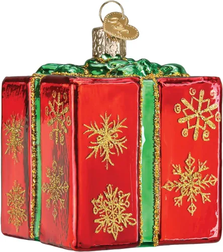 Vista 7 de Old World Christmas - Adornos de vidrio soplado de familia de 4 calcetines para árbol de Navidad