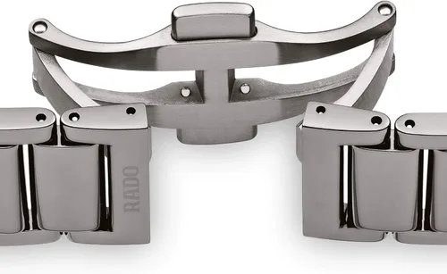 Vista 4 de Rado True Square - Reloj automático suizo con correa de cerámica 21 modelo R27083202 color plateado Plateado Reloj automático
