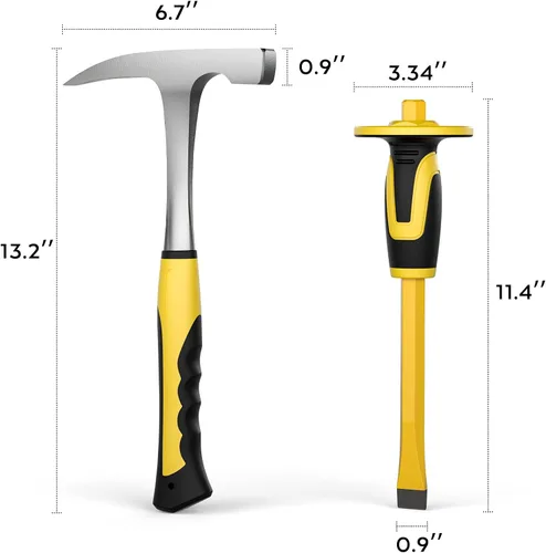 Vista 2 de INCLY Kit de equipo de selección de rocas de geología de 5 PCS para minería