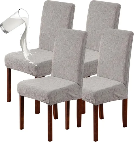 Vista 21 de Genina Fundas impermeables para sillas Parsons de comedor, fundas elásticas para sillas Parsons para comedor, cocina, funda protectora para silla
