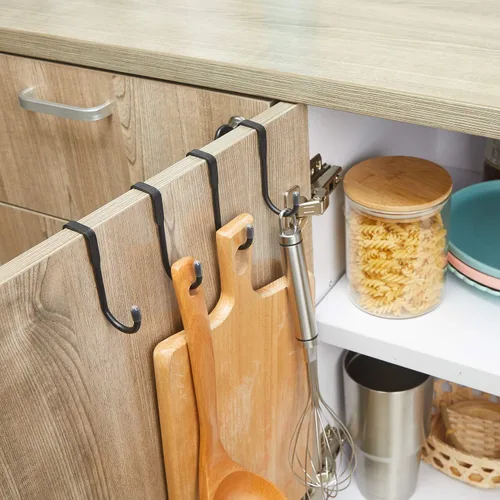 Vista 4 de 8 ganchos para colgar cajones en forma de S, ganchos de metal duradero para cocina, armario, baño, cajón, puerta de armario, puerta de armario